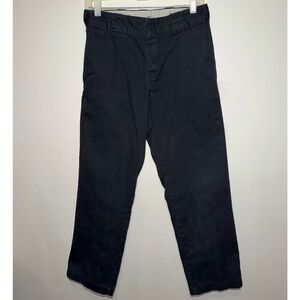 Pre-Owned Dickies 874 Original Fit Black Work Pants Men Size 30x28 Straight Leg